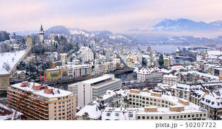 Lucerne, Switzerland, in winter 50207722