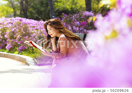韓国人 若い女性 汝矣島公園 50209626