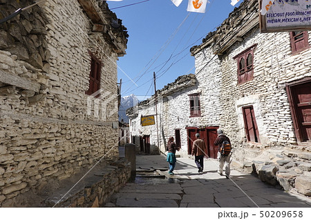 ネパール　マルファ (Marpha)の町 50209658