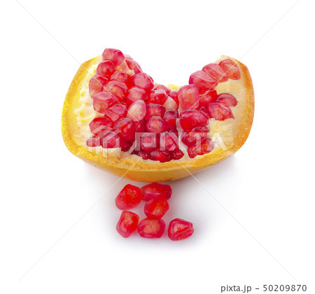 Pomegranate isolated on white background 50209870