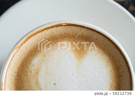 Flatlay Half Bottom Close Up Heart Shape Froth Flatlay Half Bottom Close Up Heart Shape Froth 50212739