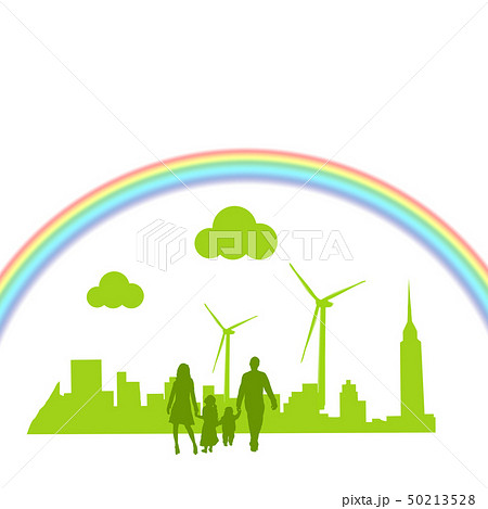 sdgs　エコ　エコロジー　自然環境　温暖化　地球　エスディージーズ　家族　子供　女性 50213528