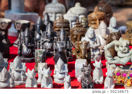 Ganesha indian elephant figurines, Indiaの写真素材 [50216675] - PIXTA