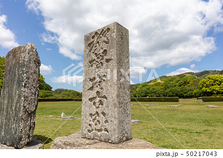 大宰府政庁跡(都府楼跡)福岡県太宰府市 新元号「令和」ゆかりの地 大宰府政庁跡(都府楼跡)福岡県太宰府市 新元号「令和」ゆかりの地 50217043