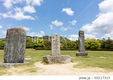 大宰府政庁跡（都府楼跡）福岡県太宰府市　新元号「令和」ゆかりの地 50217315