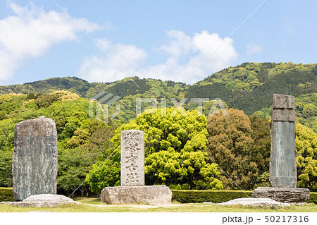 大宰府政庁跡（都府楼跡）福岡県太宰府市　新元号「令和」ゆかりの地 50217316