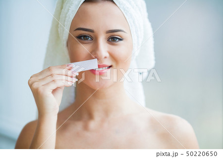 Hair Removal Wax. Sugar Hair Removal From Woman Body. Wax Epilation Spa Procedure. Procedure 50220650