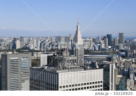 日本の東京都市景観  新国立競技場などを望む 50220920