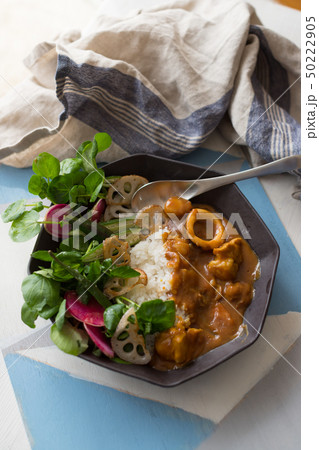 イカとレンコンのカレーライス 50222905