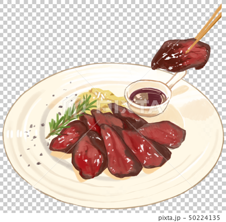 赤身ロースト肉 イラスト のイラスト素材