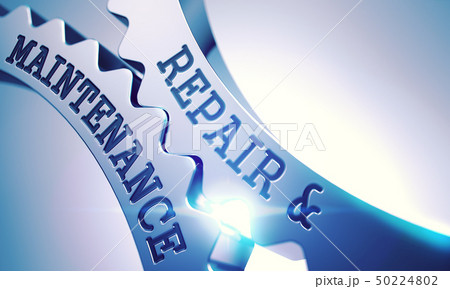 Repair And Maintenance - Mechanism of Metallic Cogwheels . 3D . 50224802