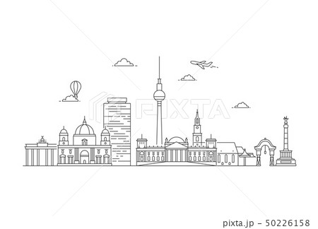 Berlin skyline. Vector illustration 50226158