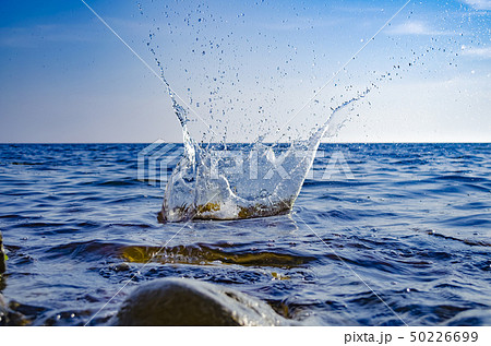Splashing wave on the Black sea in the day. Splashing wave on the Black sea in the day. 50226699