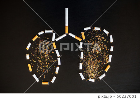 Stop smoking concept on background with broken cigarettes. Heap of cigarettes. No smoking Stop smoking concept on background with broken cigarettes. Heap of cigarettes. No smoking 50227001