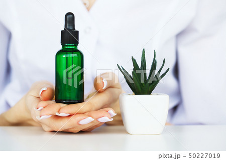 Herb Medicine. The Scientist, Dermatologist Make The Organic Natural Herb Cosmetic Product in The Herb Medicine. The Scientist, Dermatologist Make The Organic Natural Herb Cosmetic Product in The 50227019