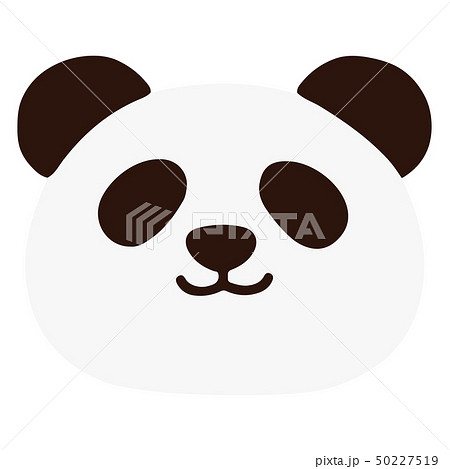 パンダの手描きのイラスト　アウトラインなし 50227519
