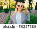 young woman in city 50227680