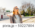 young woman in  city 50227804