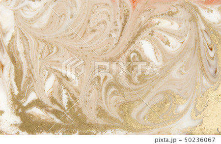 Beige marbling pattern. Golden marble liquid texture. 50236067