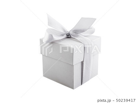 Small white present box isolated on white Small white present box isolated on white 50239417