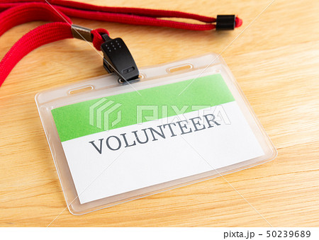 VOLUNTEER　ボランティア　ネームプレート　名札 50239689
