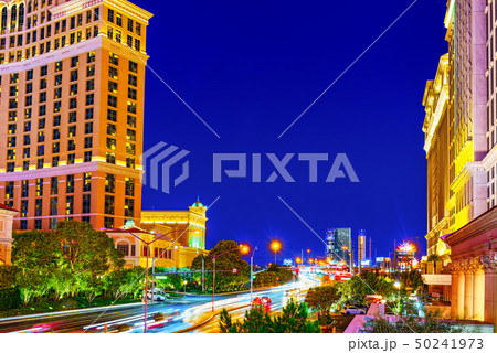 Main street of Las Vegas-is the Strip in evening Main street of Las Vegas-is the Strip in evening 50241973