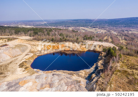 Aerial view to the open mine 50242195