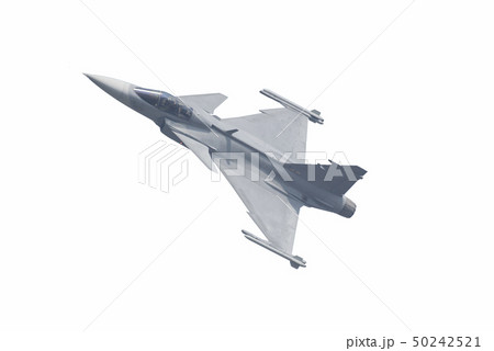 The Gripen plane above the horizon 50242521