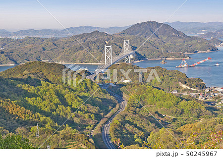 【白滝山展望台 (しまなみ海道 因島大橋)】 (高解像度版) 広島県尾道市因島重井町 50245967