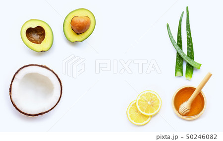 Natural ingredients for homemade skin care on 50246082