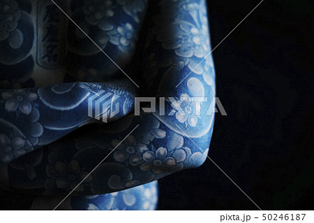 タトゥー 刺青 和彫りの青年 タトゥー 刺青 和彫りの青年 50246187