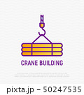 Crane thin line icon. Modern vector illustration 50247535