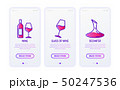 Wine thin line icons set 50247536