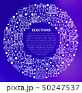 Election and voting concept in circle 50247537
