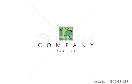 Tree Square Abstract Green vector logo 2 designのイラスト素材 [50248488] - PIXTA