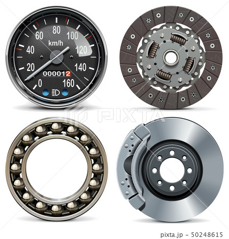 Vector Round Car Parts 50248615