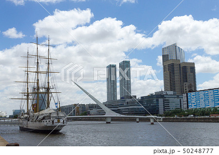 Modern bridge from Puerto Madero, Buenos Aires, Modern bridge from Puerto Madero, Buenos Aires, 50248777