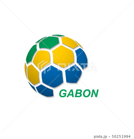 abstract soccer ball with national flag colors 50251994