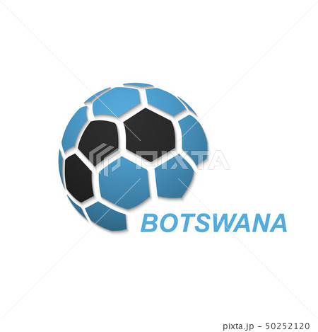 abstract soccer ball with national flag colors 50252120
