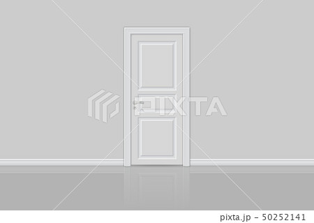 closed realistic door isolated 50252141