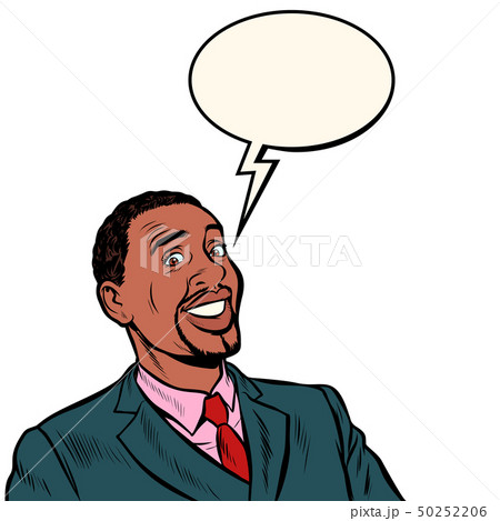 happy african businessman smiling 50252206