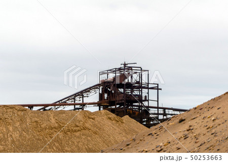 industrial landscape with sand and gravel industrial landscape with sand and gravel 50253663