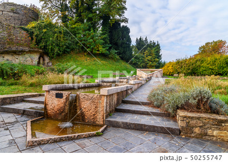 Fountain in Castello Di San Vigilio park. Bergamo. Fountain in Castello Di San Vigilio park. Bergamo. 50255747