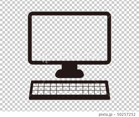 Pc屏幕台式電腦pc顯示器上網 插圖素材 圖庫