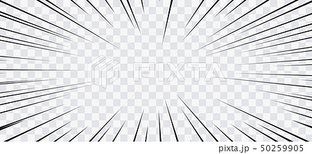 Comic book action lines. Speed lines Manga frame - Stock Illustration  [45846672] - PIXTA