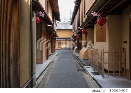 京都の花街 宮川町の町並み 京都の花街 宮川町の町並み 50260407