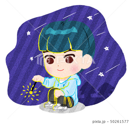 キャラクター 子供 夜空 50261577