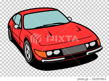 Italian sports red car illustration 50265601