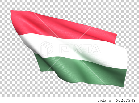 ハンガリー 国旗 比率2 3のイラスト素材