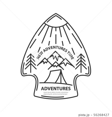 Flat line style travel banner 50268427